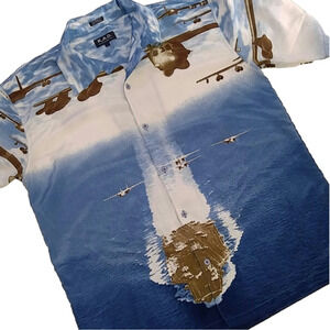 K.A.D. Aviator Navy Carrier Shirt L